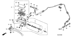 CB1300 Главный цилиндр сцепления