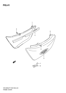 VS1400 Обтекатель задний