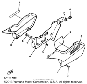 TW200UC Боковые обтекатели