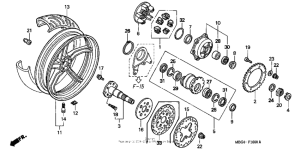 VFR800 Переднее колесо