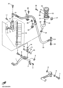 YZF1000R Задний торм цилиндр