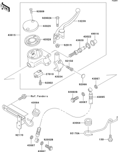 VN1500 Главный тормозной цилиндр