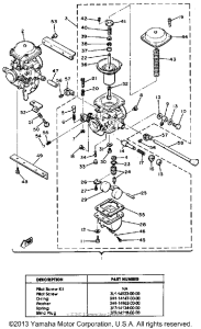 XS400H Карбюратор