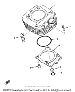 XT250H Цилиндры