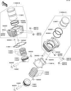  Цилиндр и поршни