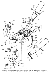 YX600WC Выхлопная система