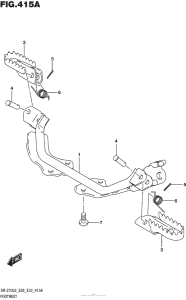 DR-Z70 Подножки