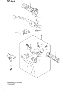GS500 Рулевой рычаг