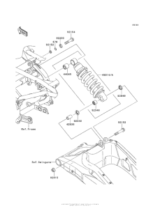 KLE650 Подвеска  /  амортизатор