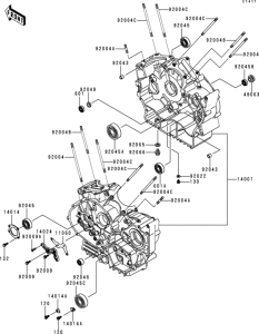 VN800 Картер двигателя