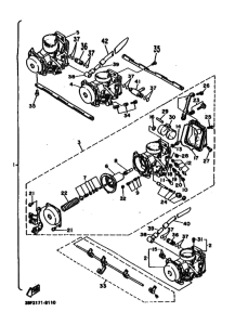 FZR400 FZR400U Carburetor assy