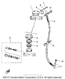 TZ125G Главный тормозной цилиндр