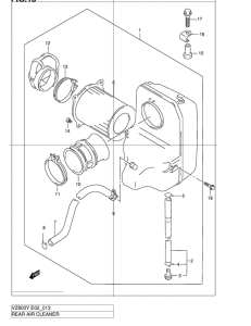 VZ800 Rear air cleaner