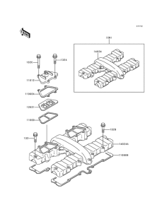 ZR550 Крышка головки цилиндров