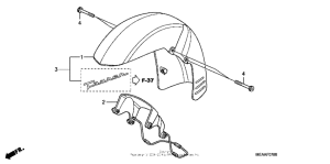 VTX1300T Переднее крыло