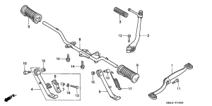 C90 Step / kick arm /  change pedal