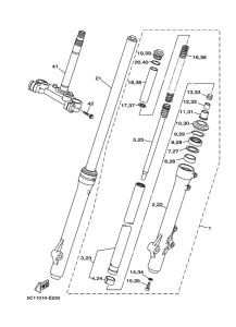 XT250X ﾌﾛﾝﾄﾌｵｰｸ