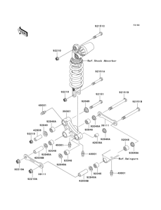 ZX600 Задняя подвеска