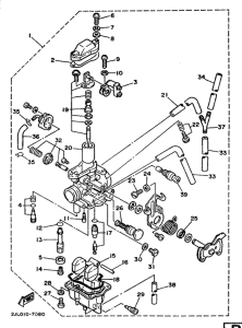 TW200E Карбюратор