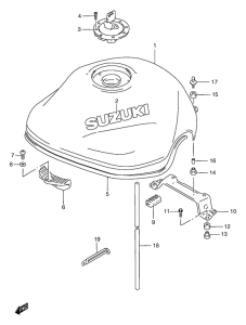 GSF1200S (ABS) Tank fuel