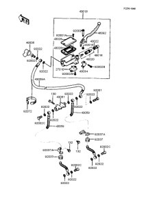 ZX400 Главный тормозной цилиндр