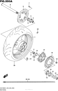 GSX-R600 Переднее колесо