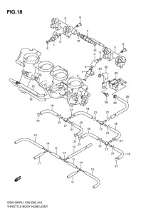 GSX1300R Throttle body hose / joint