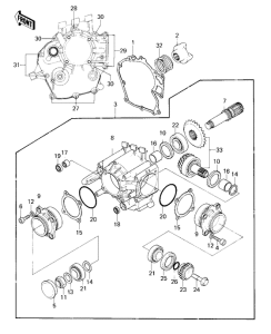 KZ1000 Front bevel gears