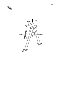 KH125 Подножка
