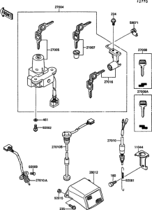 KR250 Замок зажигания
