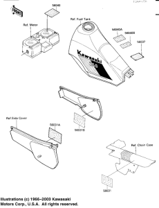 KL250 Наклейки