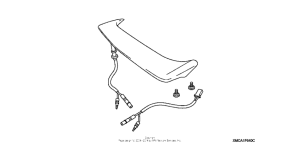 GL1800 (ABS) Rear spoiler (w / brake light) ('06-)