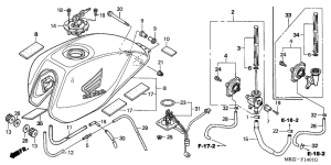 CB600F Tank fuel