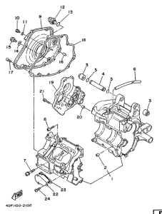 TZ250 Картер двигателя