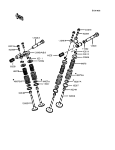 KL250 Rocker arms / valves