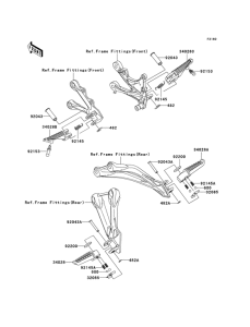 ZX600 Подножки