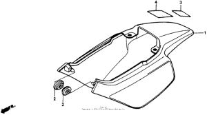 Z50R Rear cowl 88-93