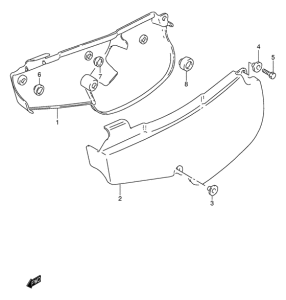 RM80 Обтекатель задний