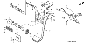 PK50 Заднее крыло