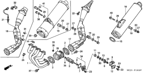CBR900RE Глушитель