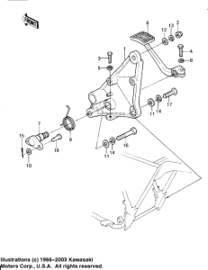 Педаль тормоза
