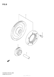 DL650 (ABS) Муфта стартера