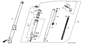 XL185 Вилка передней оси