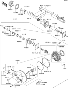 VN1600 Drive shaft / final gear(1 / 2)