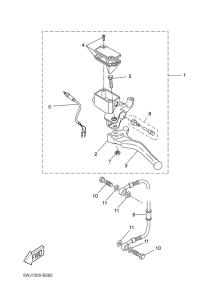 YQ50L Задний торм цилиндр
