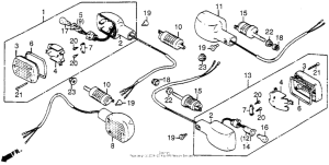 VT700C Задний фонарь