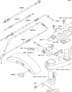 ZR1200 Тросы управления