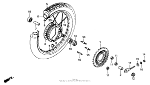 NS50 Переднее колесо