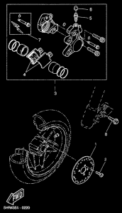 CW50RS Передний суппорт