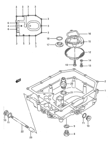 GSX1100 Маслосборник